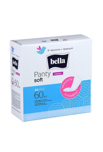 Прокладки ежедневные BELLA Panty Classic (упак 60шт) Белая линия  /12