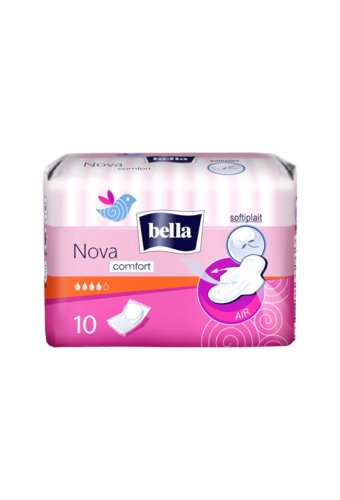 Прокладки традиционные BELLA NOVA Comfort (упак 10шт) с крылышками /36