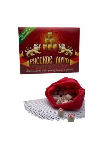 Игра настольная РУССКОЕ ЛОТО  Древопласт  /20