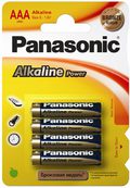 Батарейки алкалиновые AAA/LR03 PANASONIC Alkaline BP4  /48