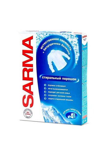 Стиральный порошок НК SARMA Универсал (карт упак 400г) Горная свежесть  /22