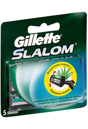 Кассеты GILLETTE SLALOM (упак  5шт)  /10