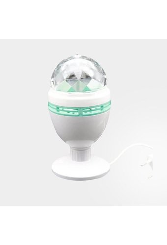 Светильник с LED подсветкой ШАР PARTY LIGHT вращающийся на подставке  /50