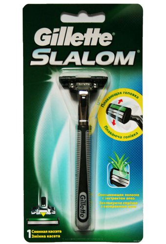 Станок для бритья GILLETTE SLALOM +1кассета  /36