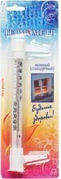 Термометр оконный без ртути стеклянный СТАНДАРТ ТБ-202/ТСН-4/ТСН-13 в коробочке  /50