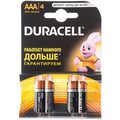 Батарейки алкалиновые AAA/LR03 DURACELL  BP4  /48/1152