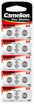 Батарейки для часов CAMELION AG 9  LR936  BP10  /100