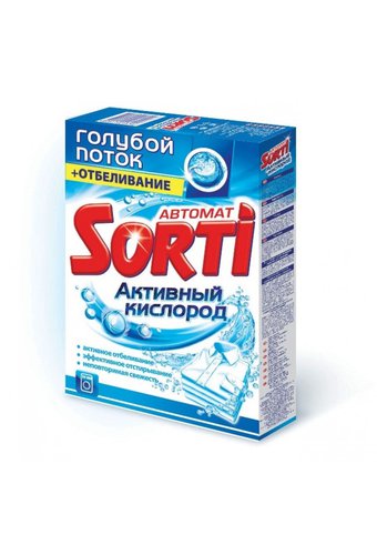 Стиральный порошок SORTI Автомат (карт упак 350г) Активный кислород /24/144