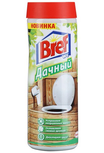 Средство для уничтожения запаха BREF WC Дачный (банка 450г) для устранения запаха  /16