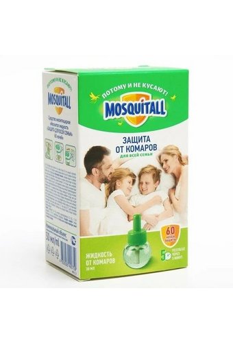 Жидкость для фумигатора MOSQUITALL УНИВЕРСАЛЬНАЯ ЗАЩИТА 60 ночей /24/240