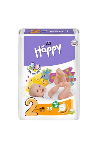 Подгузники BELLA BABY Happy ( 3-6 кг) Mini (упак 12шт)  /12