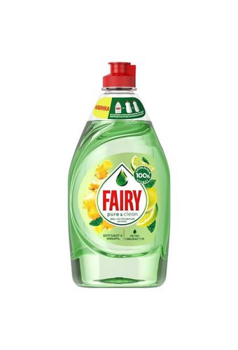 Средство для мытья посуды FAIRY (флак 450мл) Pure & Clean Бергамот и Имбирь / 21