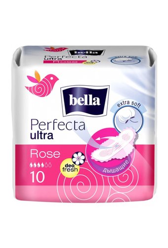 Прокладки традиционные BELLA Perfecta Ultra супертонкие (упак 10шт) Rose deo fresh /36