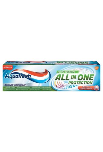 Зубная паста  AQUAFRESH All in one Protection (туба 75мл) Экстра свежесть  /12