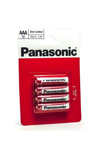 Батарейки солевые AAA/R03 PANASONIC Zinc Carbon BP4  /48