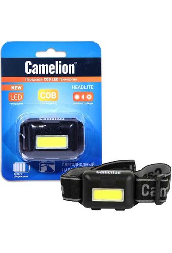 Фонарь налобный CAMELION LED5355 1 LED 1W COB (3хR03) 3 режима