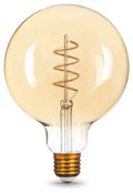 Лампа LED филамент E27  4W 2700K ШАР h-135мм d-95мм Golden UNIEL VINTAGE СПИРАЛЬ