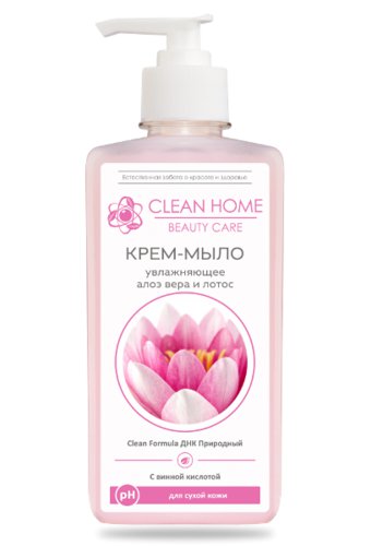 Мыло жидкое CLEAN HOME Beauty Care (флак с дозатором 350мл) Увлажняющее /12