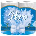 Бумага туалетная 3-слойная (упак 4шт х  70г) PERO CLASSIC BLUE Белая /12