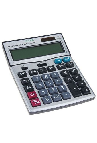 Калькулятор настольный большой 12 разрядов SDC-888L 200x160мм двойное питание  /30