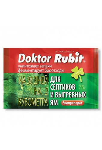 Средство по уходу за септиками  DOKTOR RUBIT (упак 75г)  /35