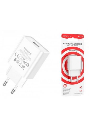 Зарядное устройство СЕТЕВОЕ BOROFONE A52A 1 USB 2,1A 10,5W