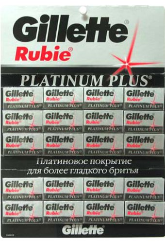 Лезвия GILLETTE Rubie Platinum Plus (упак 5шт)  /20/240