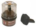 Крем для обуви (блеск) SILVER Premium (баночка с губкой 50мл) коричневый  /12/96