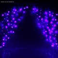 Гирлянда БАХРОМА АРКА 126 LED фиолетовый длина 1,0м высота 1,0м  /100