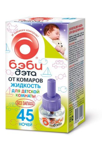 Жидкость для фумигатора ДЭТА BABY 45 ночей  /24